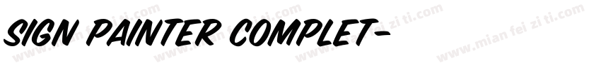 Sign Painter Complet字体转换
